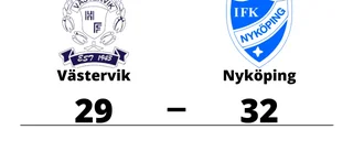 Västervik föll hemma mot Nyköping