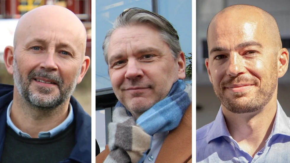 Andreas Aldén är vd för BC Bygg, Göran Lundström är vd för Åhlin & Ekeroth, Adam Cocozza är vd för Botrygg.