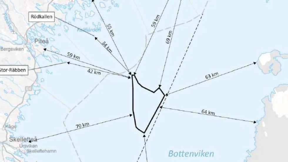 Sweden's first ocean-located wind farm plans were presented in February last year. The proposal for a wind farm seven kilometers from Skellefteå is just outside the areas that were not deemed suitable.