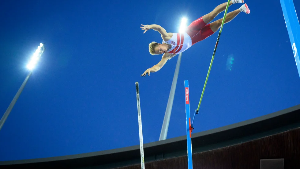 Sondre Guttormsen i samband med Diamond League-galani Zürich, Schweiz, förra året.