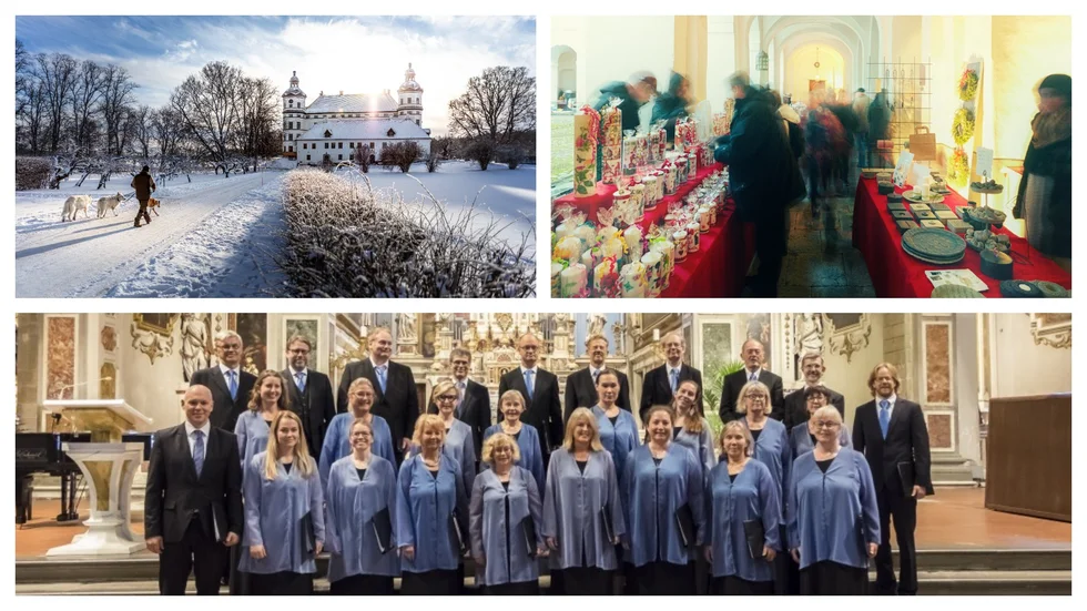 Det händer mycket i Skokloster under första advent. Här blir det julmarknad, konsert i kyrkan, julmat, fika och vintervisningar av slottet. Besökare uppmanas att klä sig varmt.