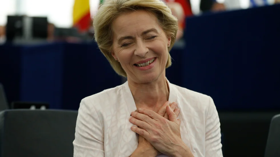 Ursula von der Leyen efter att hon blev vald till EU-kommissionens ordförande.