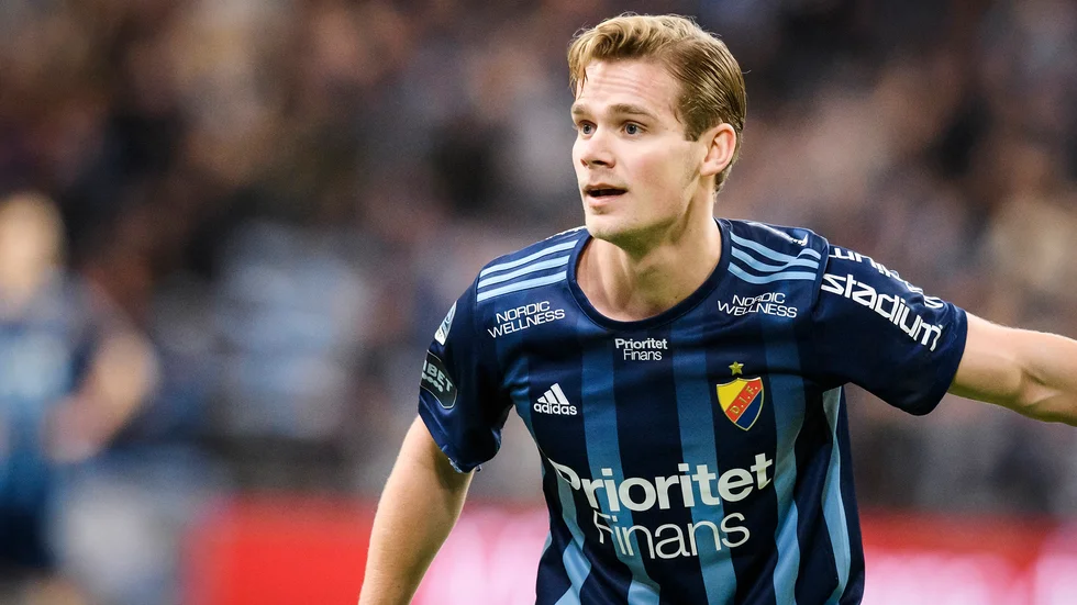 Djurgårdens Hampus Lindell missar landslagsturnén. Arkivbild.
