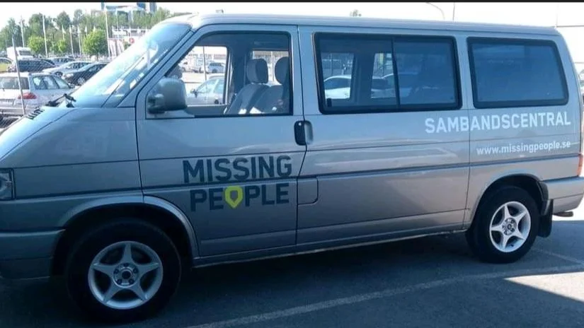 En av Missing peoples bussar har blivit stulen.
