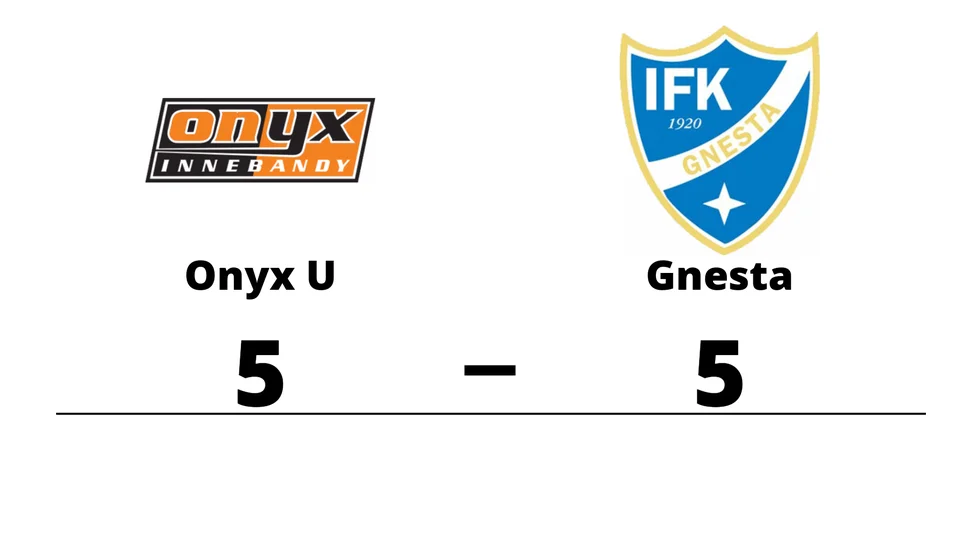 Onyx IBS U-lag spelade lika mot IFK Gnesta