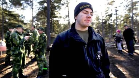INTRESSERAD. Tim Andersson, Fole, kom för att få information om hemvärnet och är intresserad av att gå med.