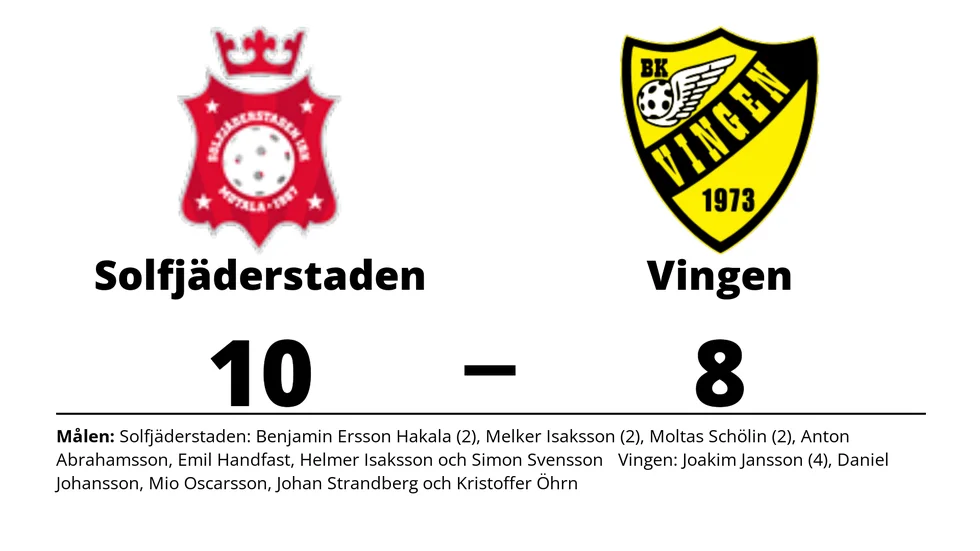 Solfjäderstadens IBK vann mot BK Vingen