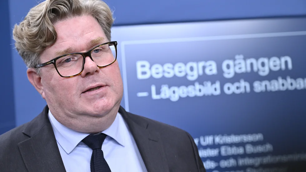 Justitieminister Gunnar Strömmer (M) vill veta om den växande polisen använder sina resurser väl. Arkivbild.
