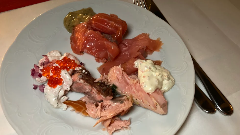 Lax blir panerad fisk när Kiruna sparar.