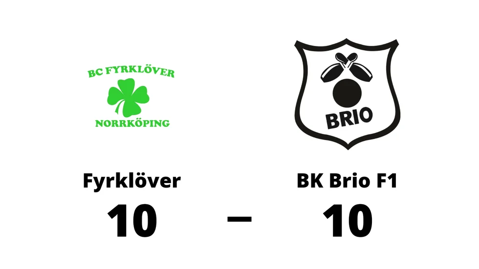 BC Fyrklöver spelade lika mot BK Brio F1