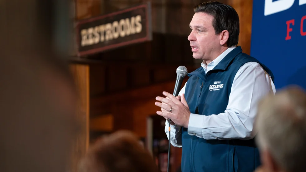 Floridaguvernören Ron DeSantis. Arkivbild.