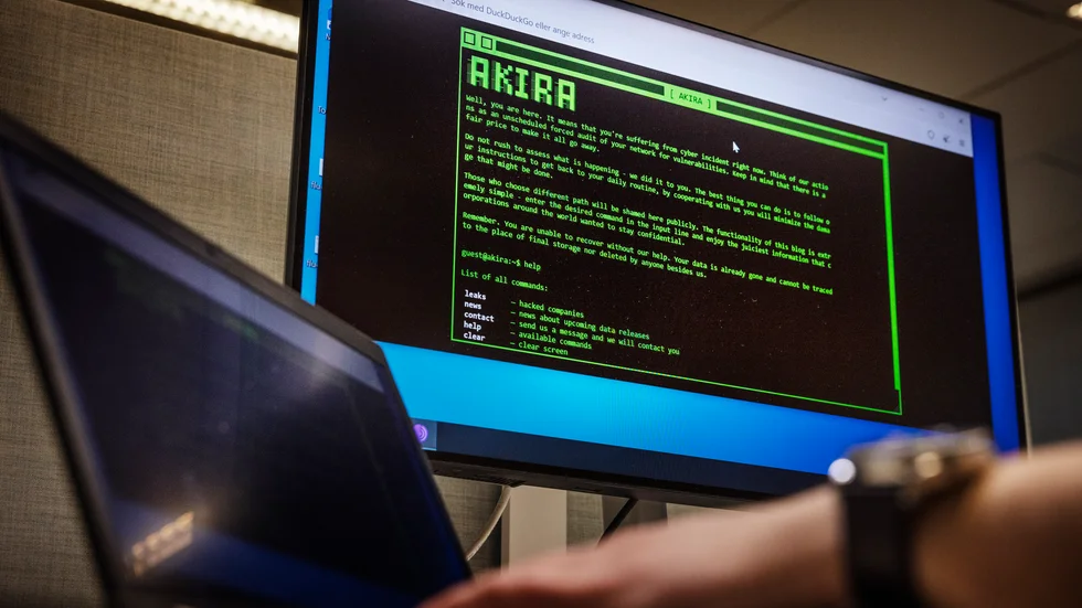 Den ryska hackargruppen Akira tillskrivs cyberattacken som skapat stora problem för mängder av svenska myndigheter och företag. Arkivbild.