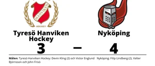 Nyköping segrade mot Tyresö Hanviken Hockey i förlängningen