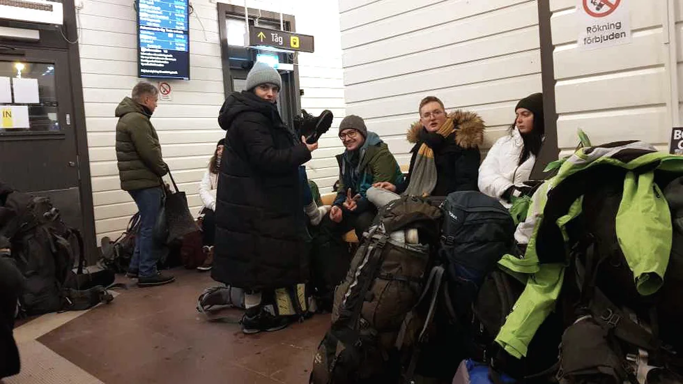 Efter 30 timmar på resande fot fick resan ett avbrott i Boden. Scouterna från BDP Hessen var på väg till Gällivare för en träff med föreningen där. 