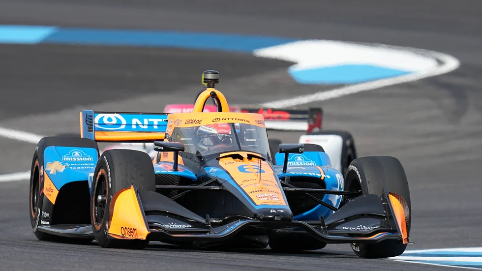 Felix Rosenqvist fick dagen förstörd av Marcus Ericsson. Arkivbild.