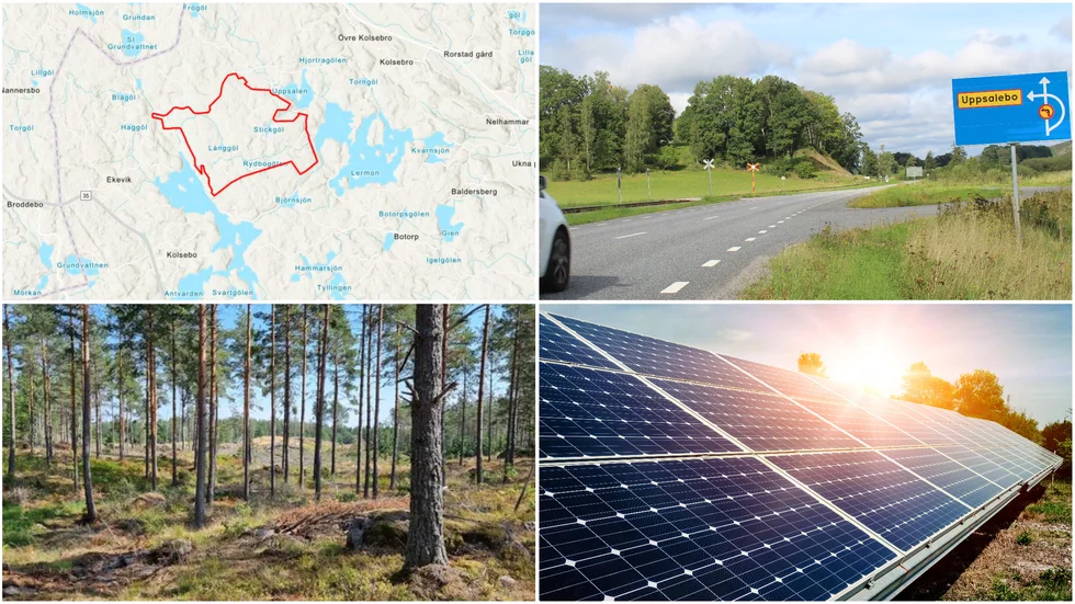 Solcellsparken i Uppsalebo kan bli upp till 380 hektar stor, om den får tillstånd att byggas. Bland närboende är åsikterna om planerna blandade. 