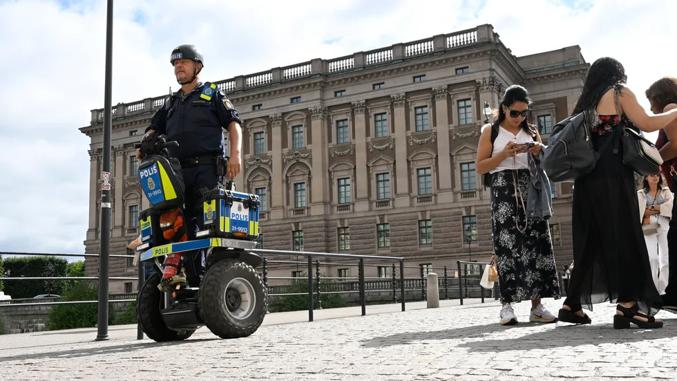 För några veckor sedan höjde Säpo terrorhotnivån från en trea till en fyra på en femgradig skala. Arkivbild.