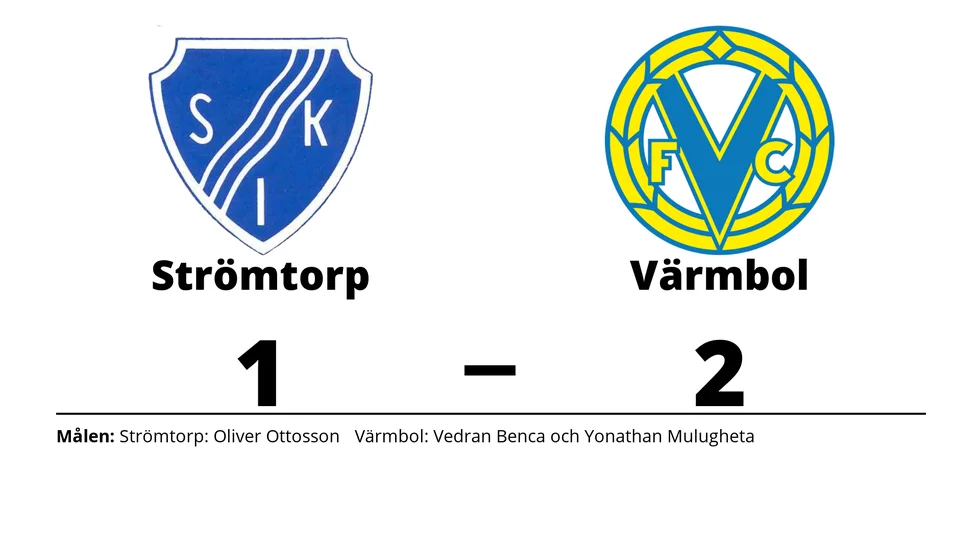 Strömtorps IK förlorade mot Värmbols FC