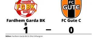 Elliot Silfvergren blev matchhjälte för Fardhem Garda BK B hemma mot FC Gute C