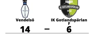 IK Gotlandspärlan F utklassat av Vendelsö borta
