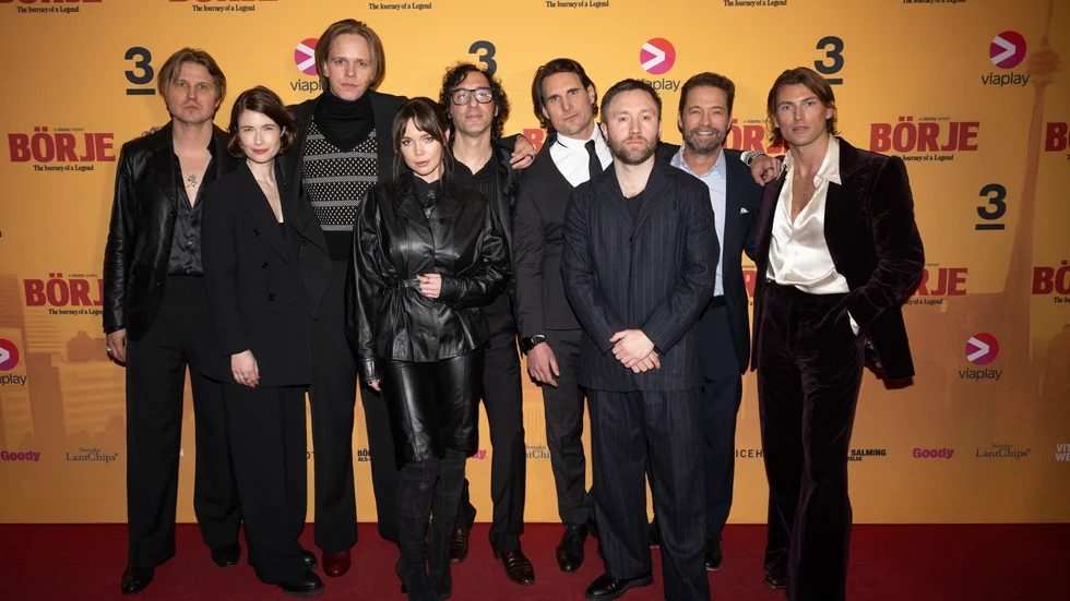 Världspremiären av dramaserien Börje – The Journey of a Legend på Södra Teatern.  Markus Krunegård, Sara Soulié, Valter Skarsgård, Hedda Stiernstedt, Amir Chamdin, Oscar Skagerberg, Martin Bengtsson, Jason Priestley ochh Pelle Holmström 