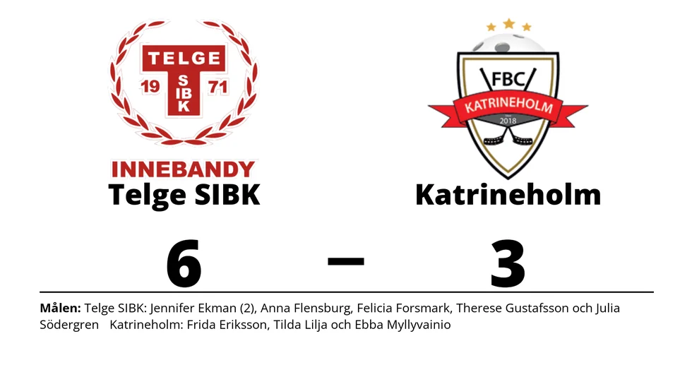Telge SIBK vann mot FBC Katrineholm