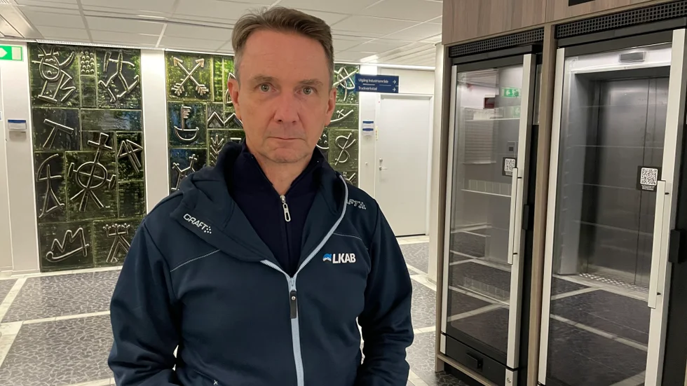 Joel Kangas, gruvchef i Kirunagruvan. 