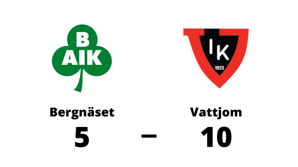 Bergnäsets AIK förlorade mot Vattjoms IK