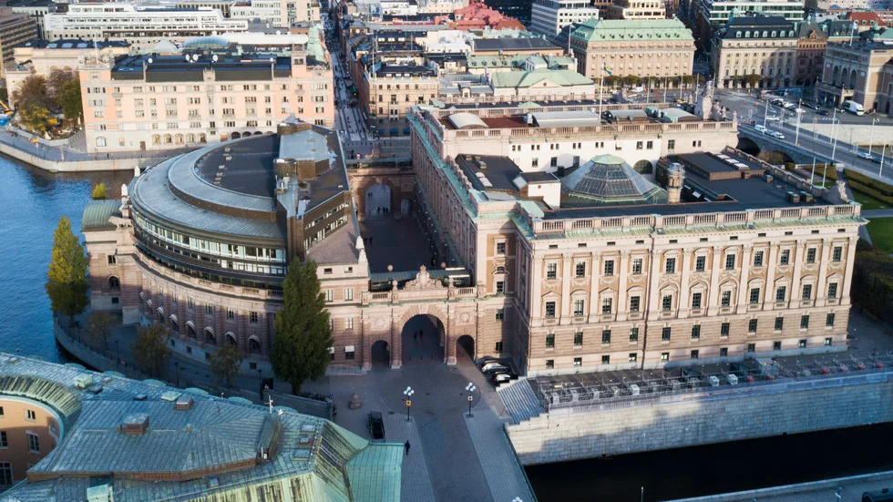 Riksdagshuset på Helgeandsholmen i Stockholm. Arkivbild.