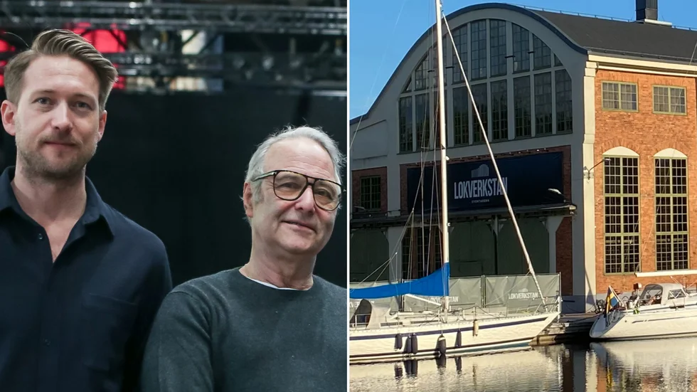 Om planerna för kommande konsertsommar på Lokverkstan i Motala och om den förra berättar Jonny Johansson, vd på verksamhetsansvariga Play Reklam & Event AB (till vänster) och Jon Gray på konsertarrangören Musik vid Göta Kanal (till höger). Arkivbilder.