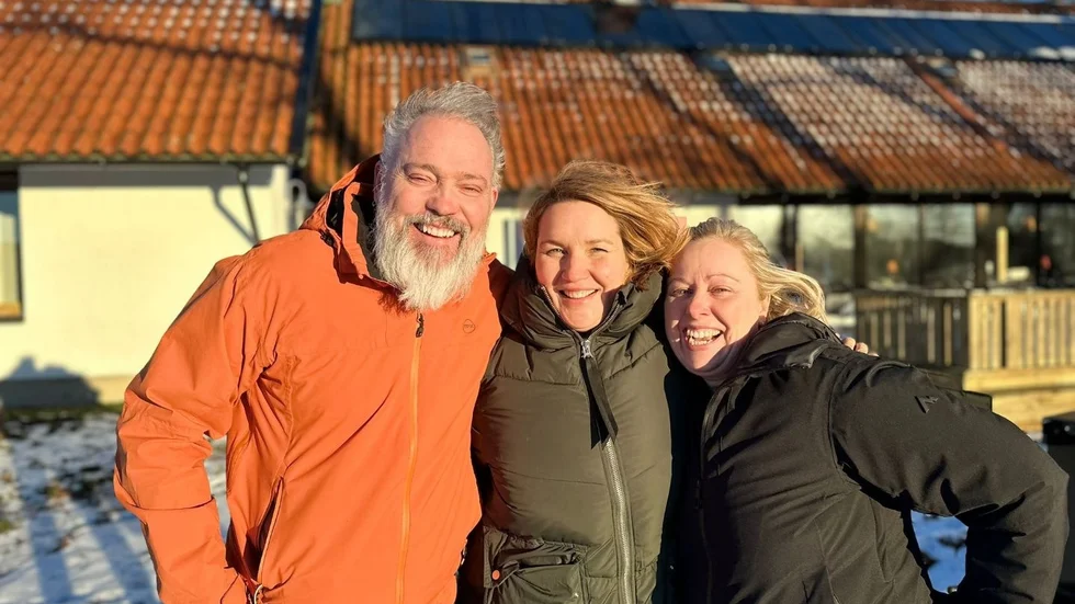 Peter Leijon, Anna Myhr och Cecilie Nergaard är tre av fem arrangörer av Tantrafestivalen på Ekegården.