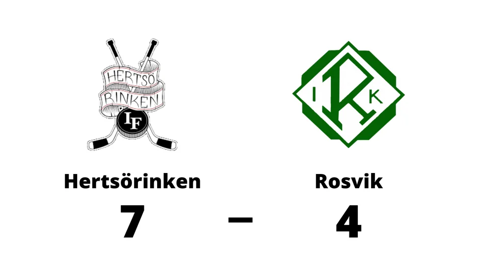Hertsörinken IF vann mot Rosvik IK