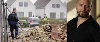 Joakim och hans familj fick drömboendet förstört i explosionen