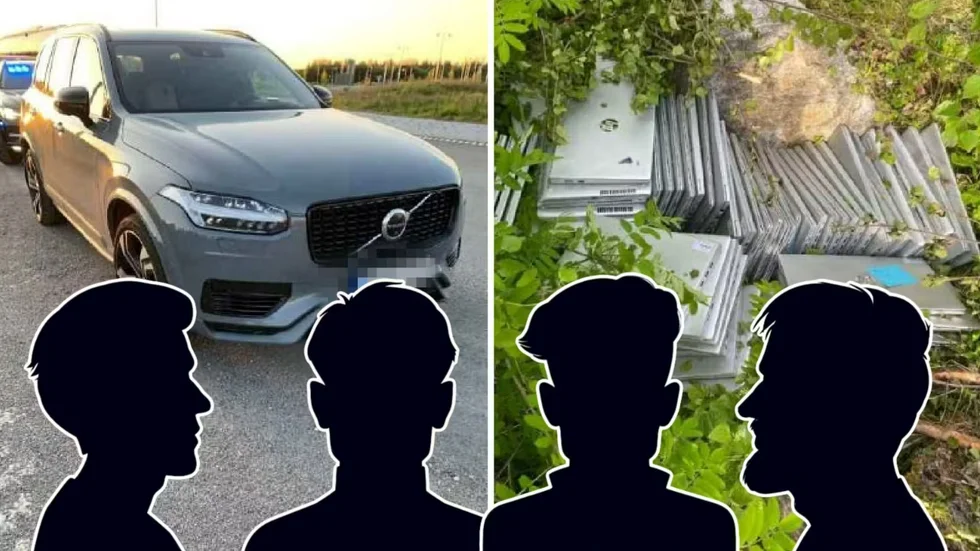 Samtliga inblandade i stölderna på skolorna får fängelse. Bilder från polisens förundersökningsprotokoll.