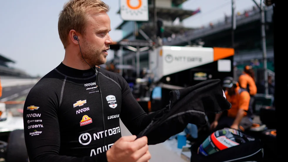 Felix Rosenqvist slutade fyra i Iowa. Arkivbild.