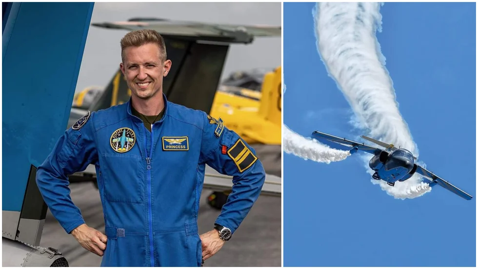 Norrköpingssonen Nils Schylström, 31 år, kammade hem det mest ärofyllda priset på världens största flyguppvisning för militärflygplan.