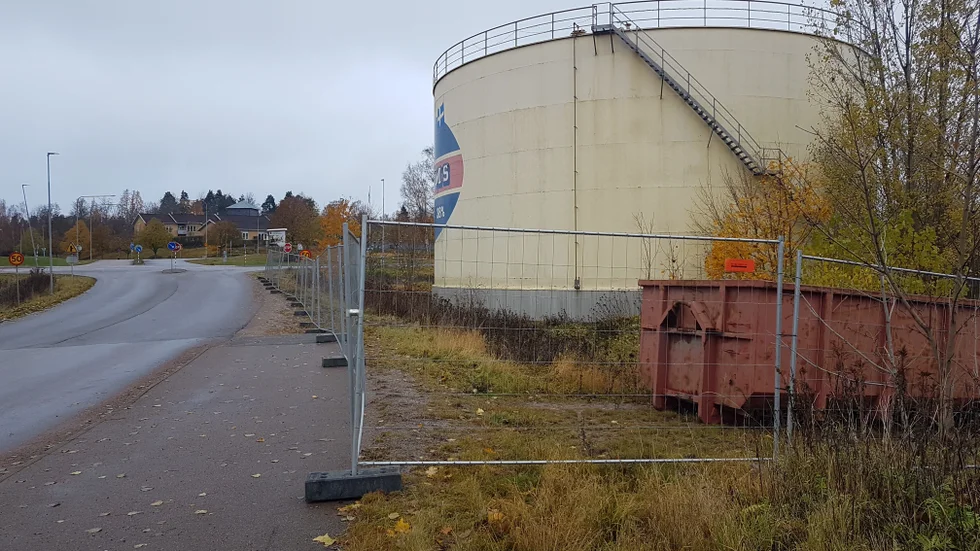 Ostcisternen i Boxholm står fortfarande kvar. 
