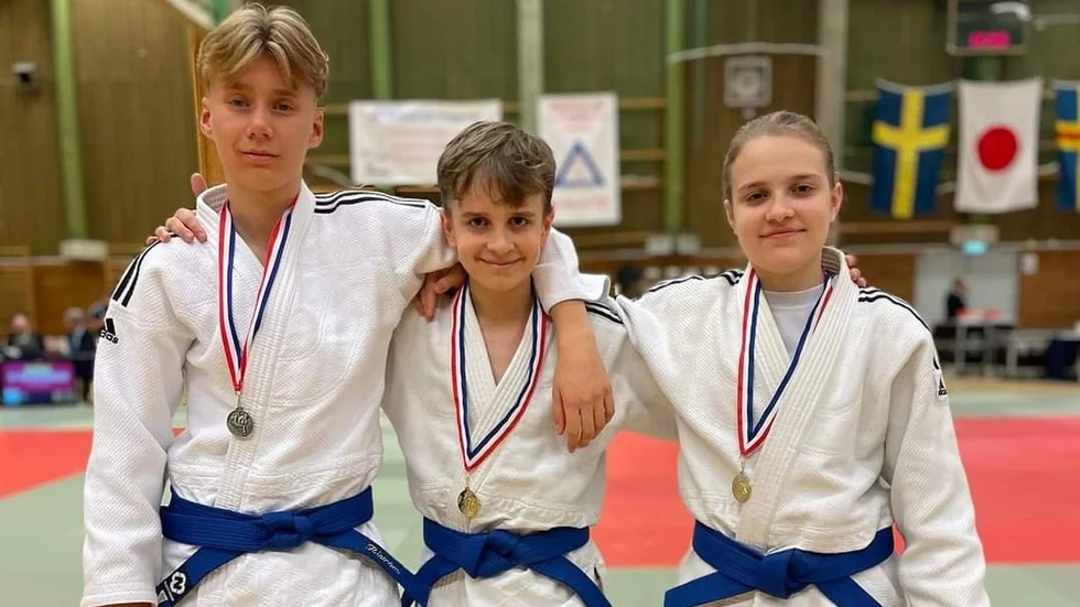 Lukas Riström, Oscar Borin och Linnea Borin alla från Oxelösunds JK.