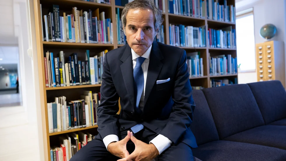 Rafael Grossi, generaldirektör för internationella atomenergiorganet IAEA, på besök i Stockholm i slutet av augusti.
