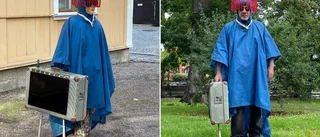 Klär ut sig till sitt eget konstverk – för att få fast vandalerna
