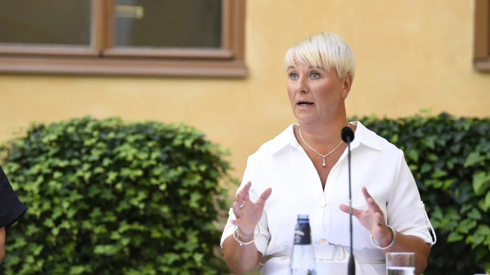 Äldre- och socialförsäkringsminister Anna Tenje (M). Arkivbild.