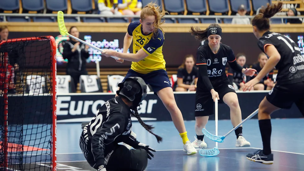 Sverige fortsätter att ösa in mål i innebandy-VM. Arkivbild.
