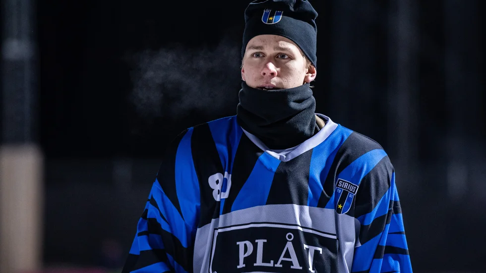 Siriusmålvakten Axel Göthlin fick göra säsongsdebut mot Bollnäs.