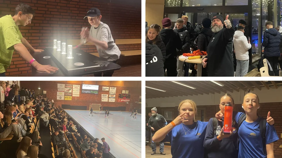 Det var fullt ös i Motala sporthall redan på eftermiddagen.