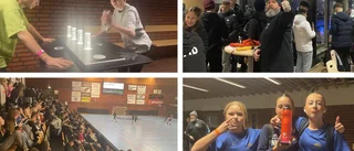 Vimmel från Fotbollsnatta: "Tv-favoriten" lockar i sporthallen