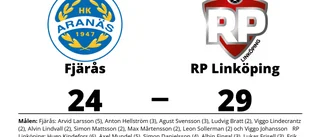 Två poäng för RP Linköping hemma mot Fjärås