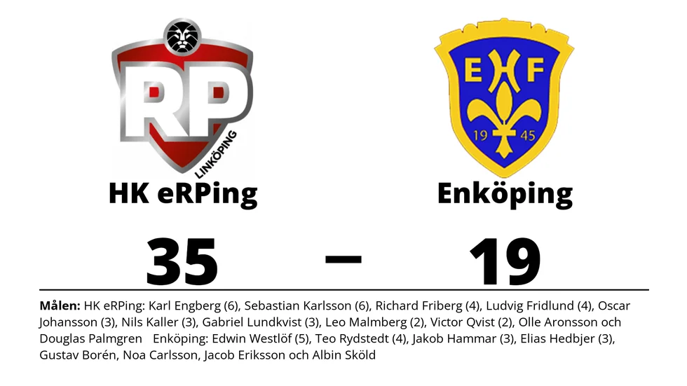 HK eRPing vann mot Enköpings HS