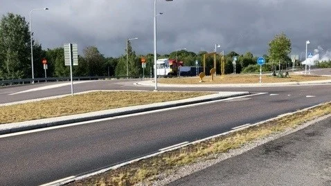 Larmet om olyckan inkom till polisen klockan 05.50.