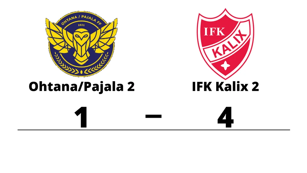 Ohtana/Pajala FF 2 förlorade mot IFK Kalix 2