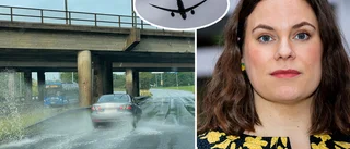 Ovädret Hans stoppar tåg, flyg och bilar